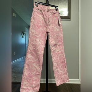 NWT BDG Pink Diamond Cowboy Jeans size 25